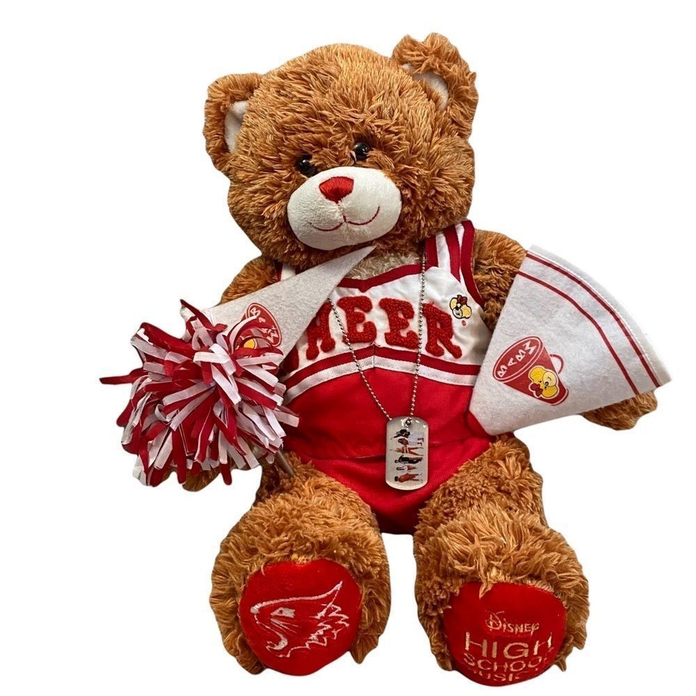 High School Musical Build-A-Bear with cheer outfit and accessories.